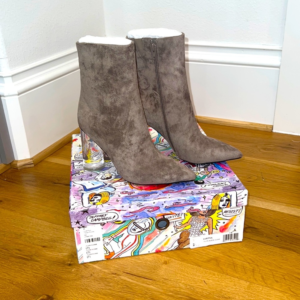 Jeffrey Campbell Lustfull Booties w/Acrylic Heel